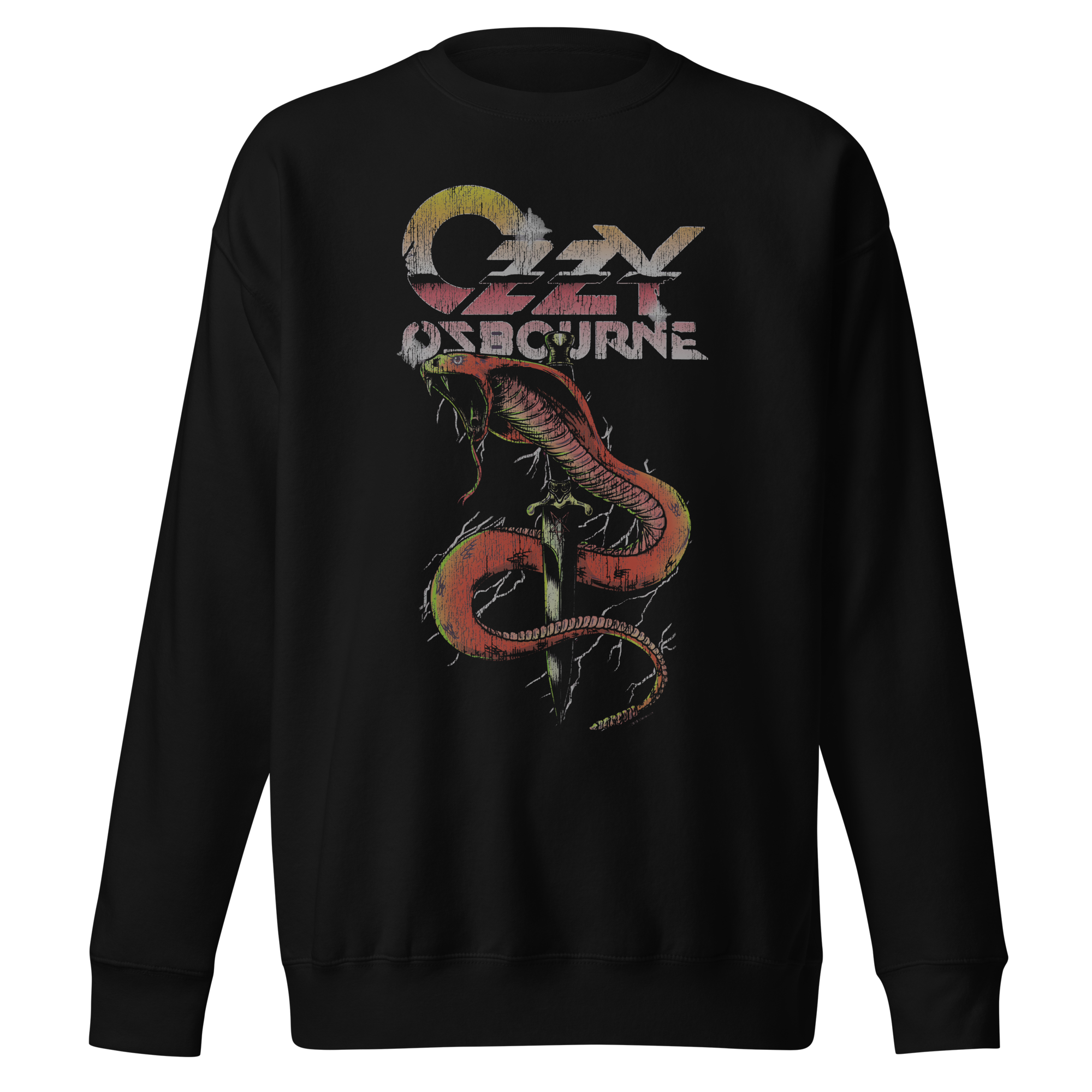 Ozzy Osbourne Snake Bite Jumbo Print Sweatshirt [Apparel]